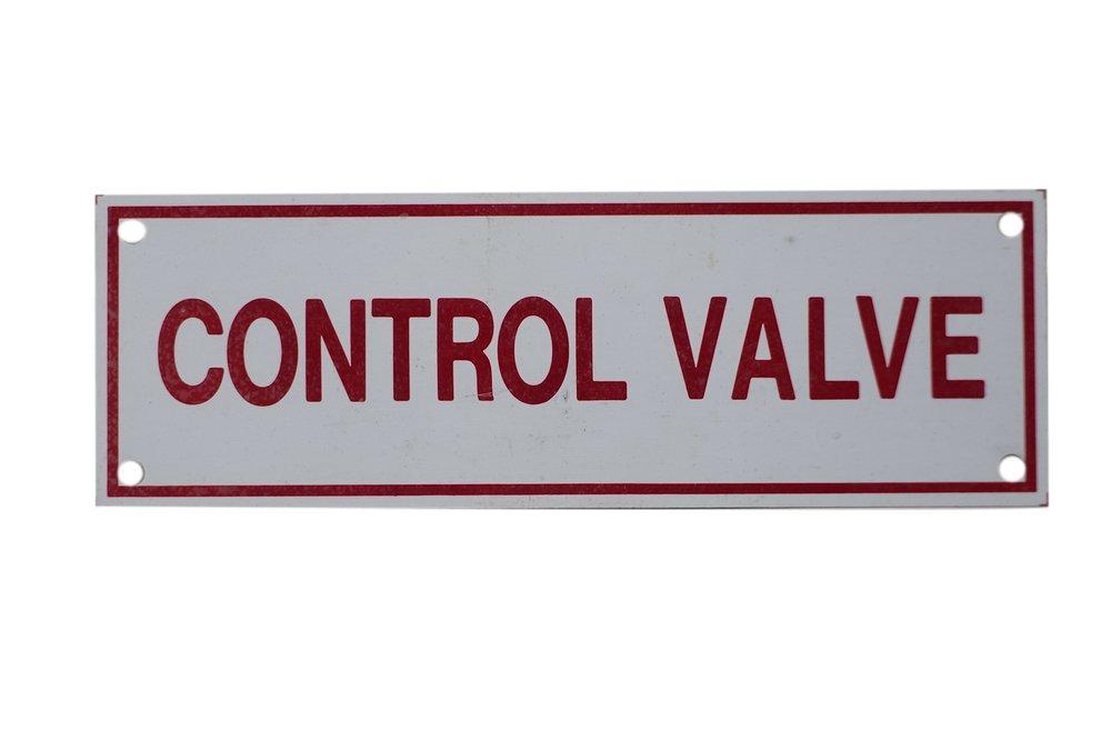 National Fire Products 2 in. Aluminum Fire Sprinkler Sign 