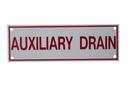 6 x 2 in. Auxiliary Drain Fire Sprinkler Sign