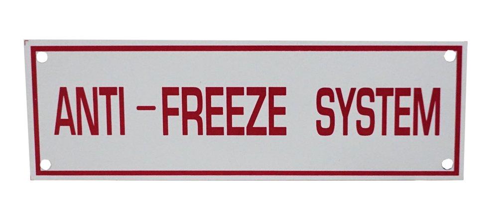 National Fire Products 2 in. Aluminum Fire Sprinkler Sign 