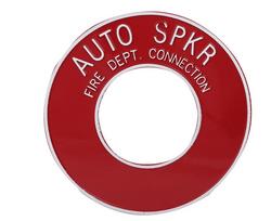 4 in. Round Automatic Sprinkler Aluminum Sign