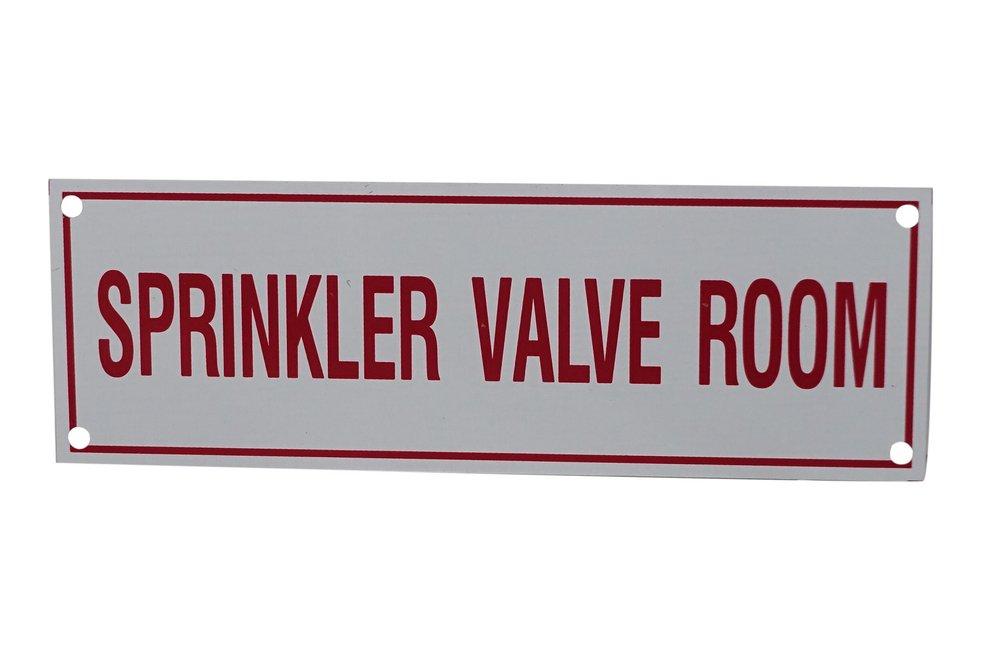 National Fire Products 2 in. Aluminum Fire Sprinkler Sign 