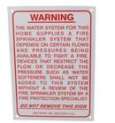 National Fire Products 7 in. Vinyl Fire Sprinkler Sign 