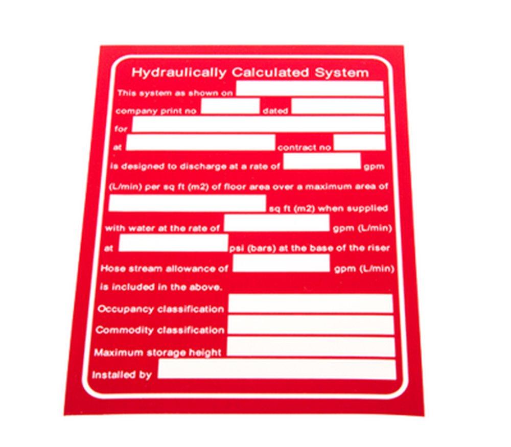 National Fire Products 11 in. Aluminum Fire Sprinkler Sign 