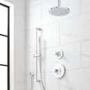 Two Handle Single Function Shower System Set in Polished Chrome - 1/2 in. and 3/4 in. Valve Included