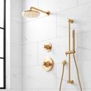 Signature Hardware Brushed Gold Two Handle Single Function Shower System 