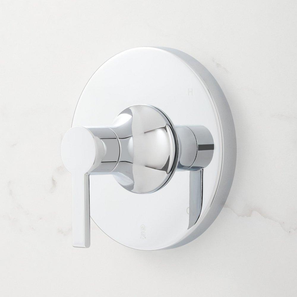 Signature Hardware Chrome Two Handle Single Function Shower System 