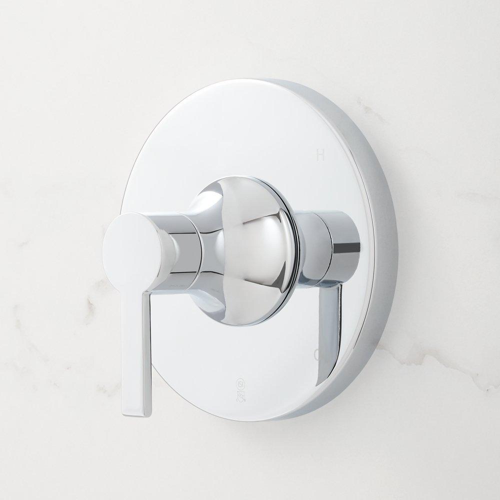 Signature Hardware Chrome Two Handle Single Function Shower System 