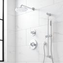Two Handle Single Function Shower System Set in Polished Chrome