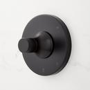 Signature Hardware Matte Black Single Handle Single Function Shower Faucet Trim Only 