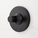 Signature Hardware Matte Black Single Handle Single Function Shower Faucet Trim Only 