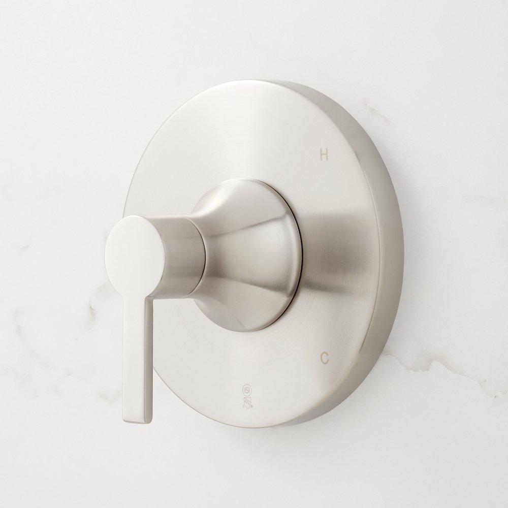 Signature Hardware Brushed Nickel Single Handle Single Function Shower Faucet Trim Only 