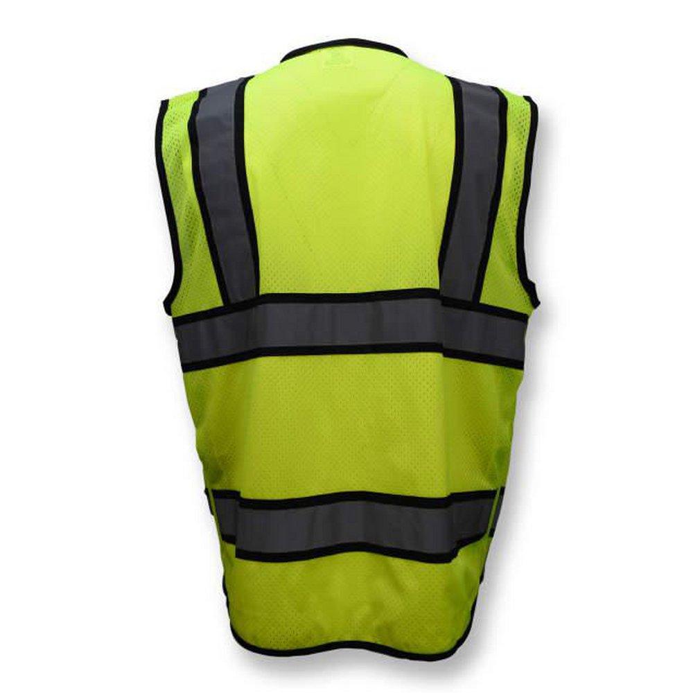 Radians Hi-Viz Green Polyester Mesh Reusable Surveyor Vest in Hi-Viz Green 