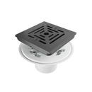 Square Tile-in Shower Drain in Matte Black 