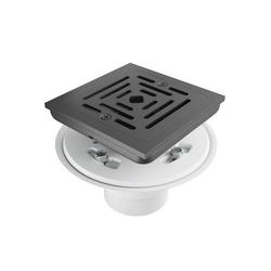2-3 in. Square Tile-in Shower Drain in Matte Black