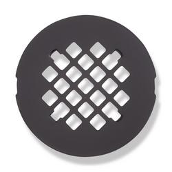 4-1/4 in. Snap-In Shower Drain Strainer in Matte Black