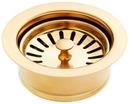 1-5/8 in. Brass Disposer Flange and Stopper in Brushed Gold