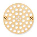 Signature Hardware Brushed Gold 4 in. Strainer 