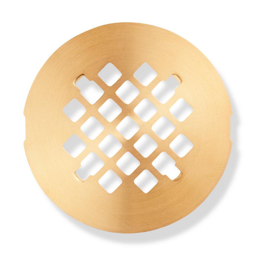 Signature Hardware Brushed Gold 4-1/4 in. Snap-in Strainer 