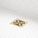 Signature Hardware Plastic Shower Drain in Brushed Gold 