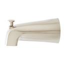 Signature Hardware Brushed Nickel 1/2 in. Slip Brass Tub Spout in Brushed Nickel