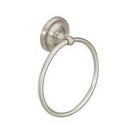 Round Closed Towel Ring in Brushed Nickel