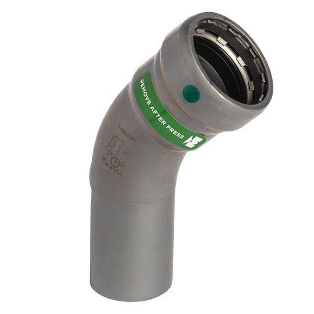 Streamline&reg; Press x Fitting Carbon Steel and Rubber 45 Degree Street Elbow 