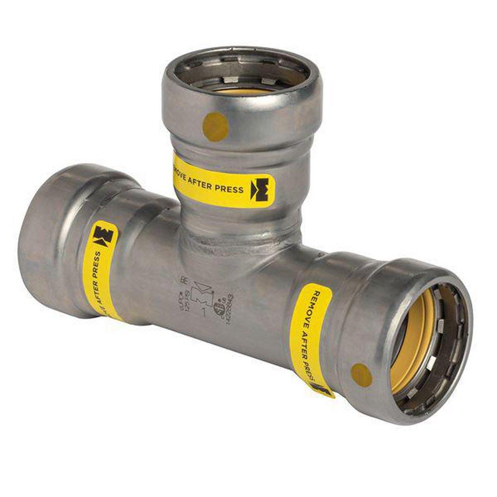 Streamline&reg; Press 125# Schedule 10 and 40 Carbon Steel Reducing Tee 