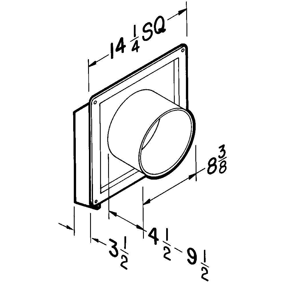 Broan-NuTone White Bathroom Exhaust Fan in White 