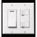 2-Gang Control with Pilot Light Switch in White