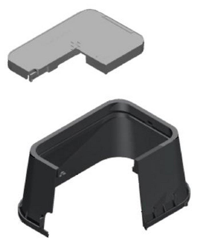 Carson Industries Black Jumbo Water Meter Box with Plastic Reader in Black 