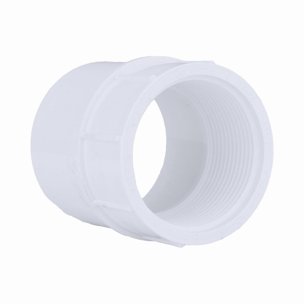 White PVC Schedule 40 Female Adapter 