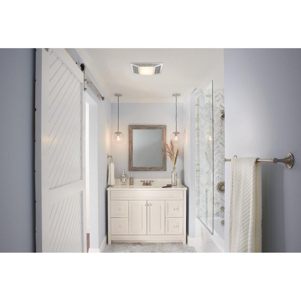 Broan White Bathroom Exhaust Fan in White 