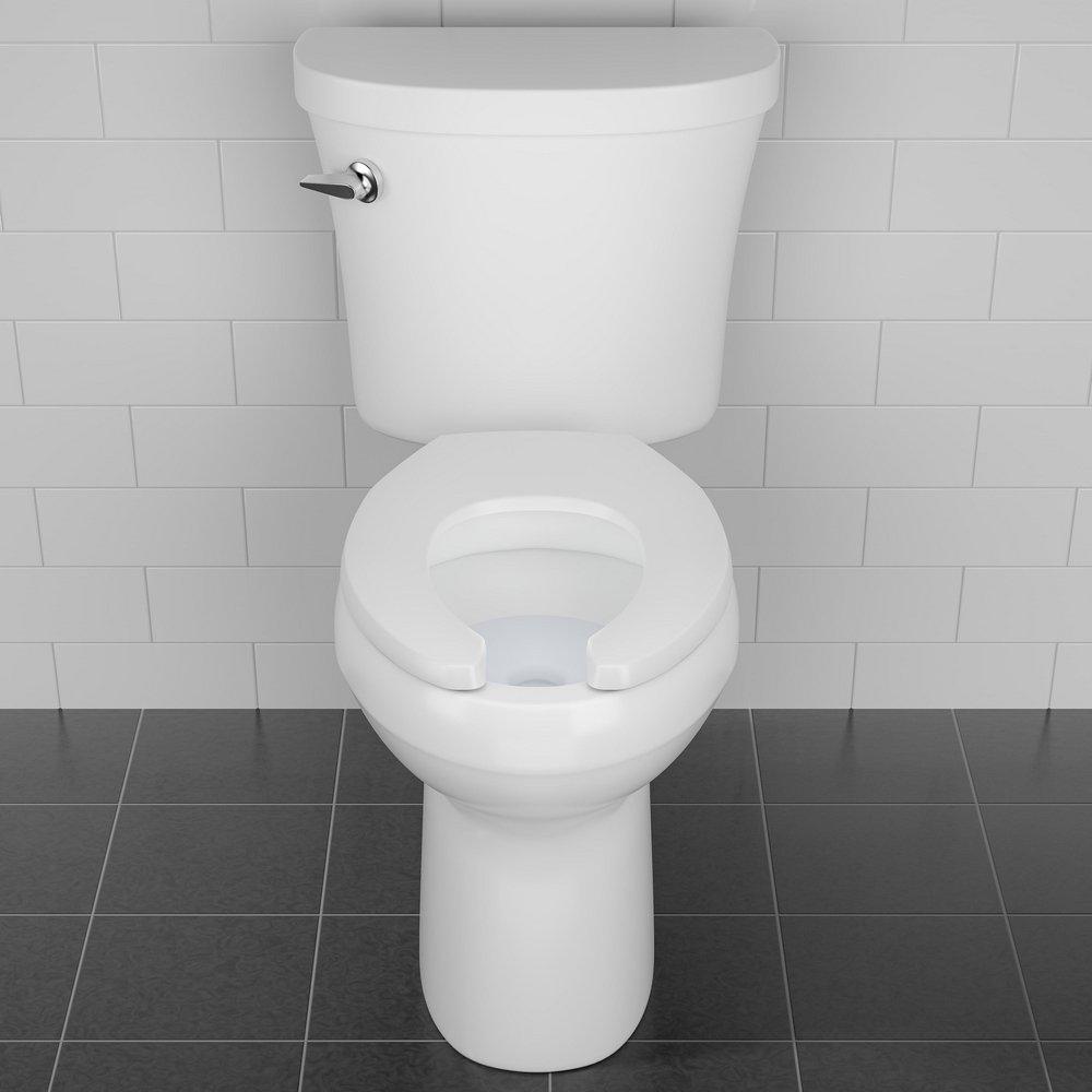 Bemis White Elongated Open Front Toilet Seat 