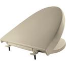 Plastic Elongated Closed Front with Cover Toilet Seat in Bone