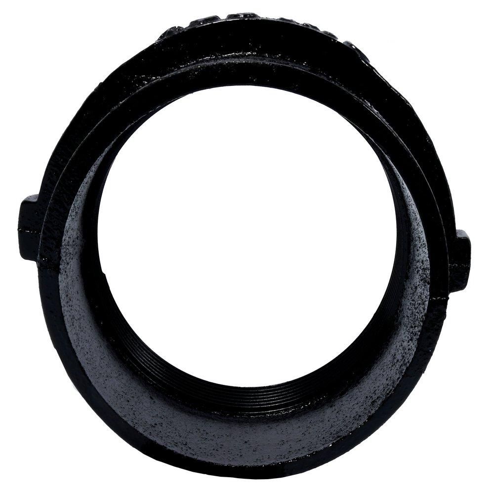 Black Spigot x FNPT Cast Iron Reducing Tapped Ferrule 