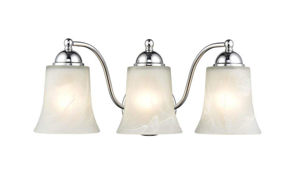 3-Light Vanity Fixture in Chrome 