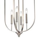 4-Light Pendant Light in Brushed Nickel 