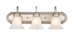 3-Light Vanity Fixture in Satin Nickel
