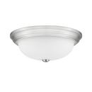 3-Light Flush Mount Ceiling Light in Brushed Nickel 