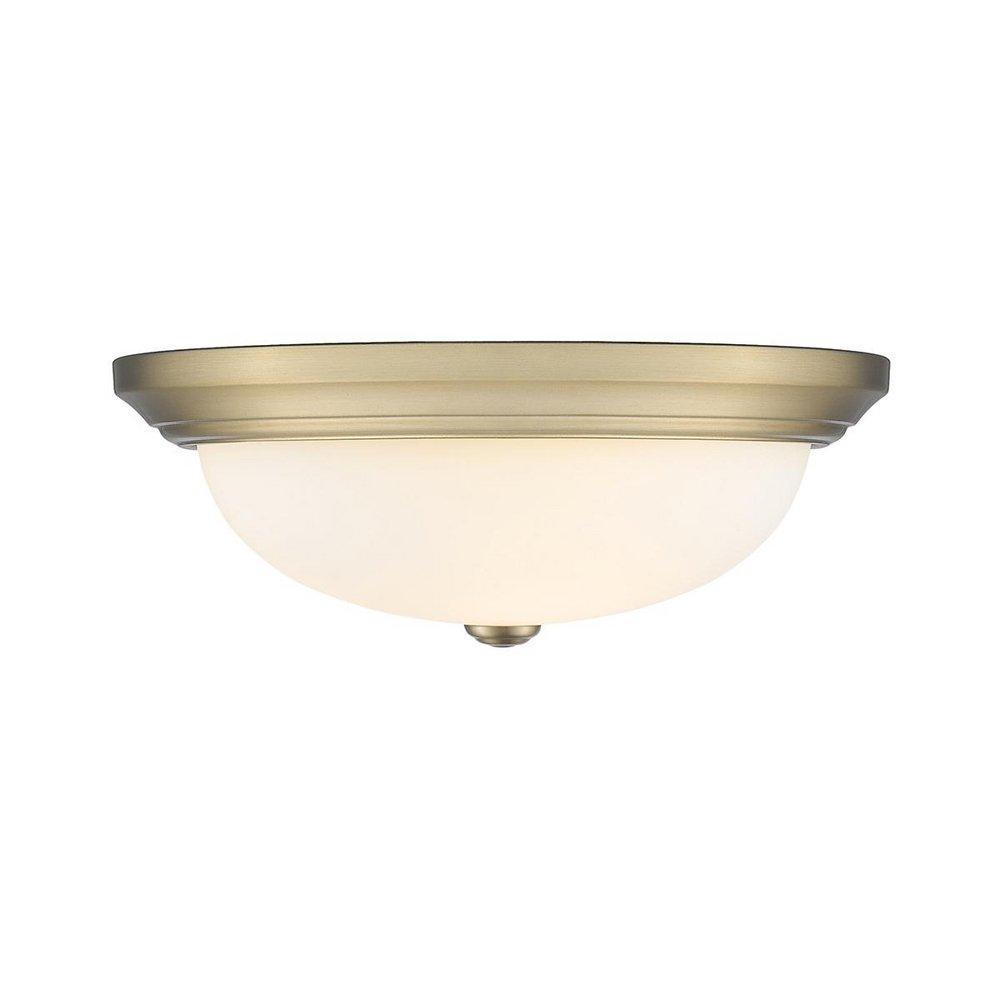 3-Light Flush Mount Ceiling Light in Modern Gold 