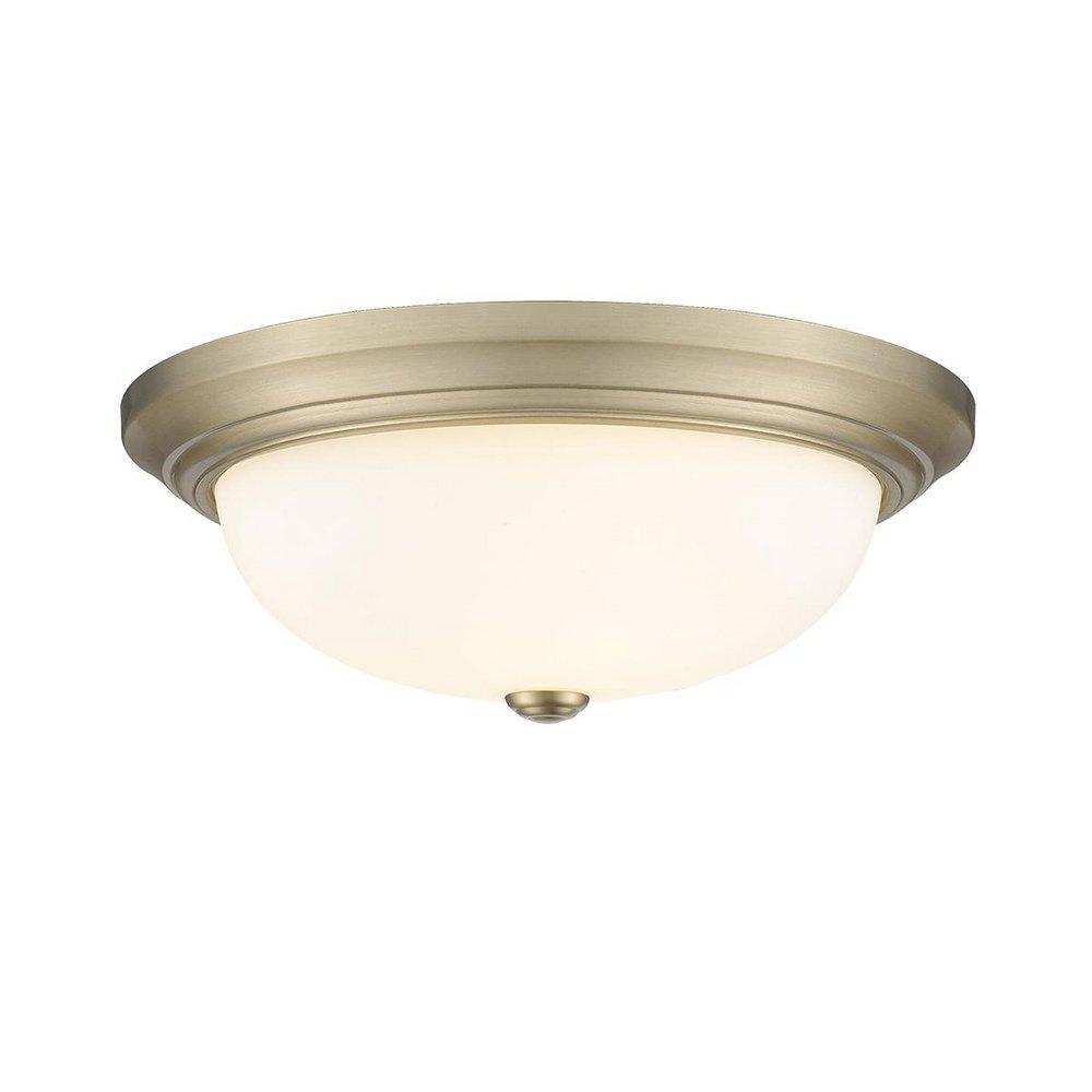 3-Light Flush Mount Ceiling Light in Modern Gold 