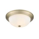 3-Light Flush Mount Ceiling Light in Modern Gold 
