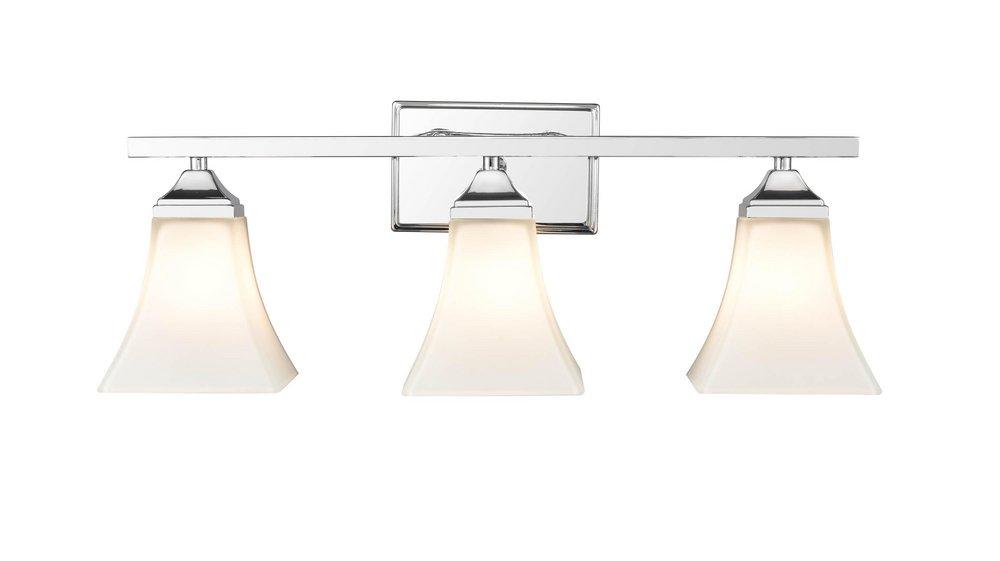 3-Light Vanity Fixture in Chrome 