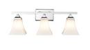 3-Light Vanity Fixture in Chrome 