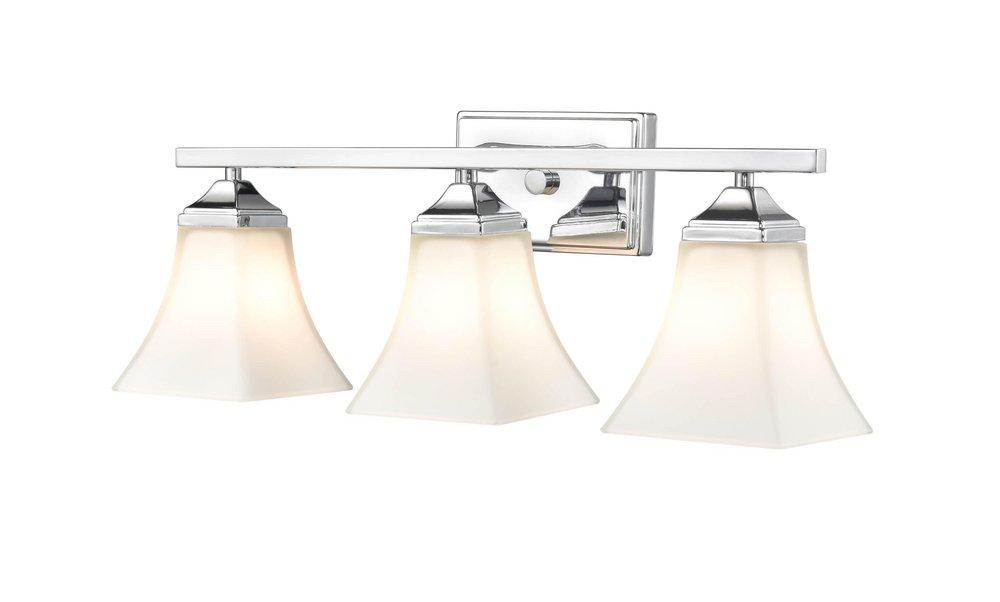 3-Light Vanity Fixture in Chrome 