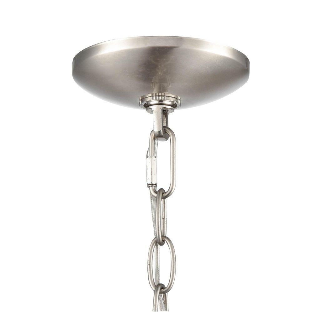 4-Light Pendant Light in Brushed Nickel 