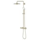 GROHE Brushed Nickel Infinity Finish Two Handle Multi Function Shower System 
