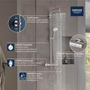 GROHE Brushed Nickel Infinity Finish Two Handle Multi Function Shower System 