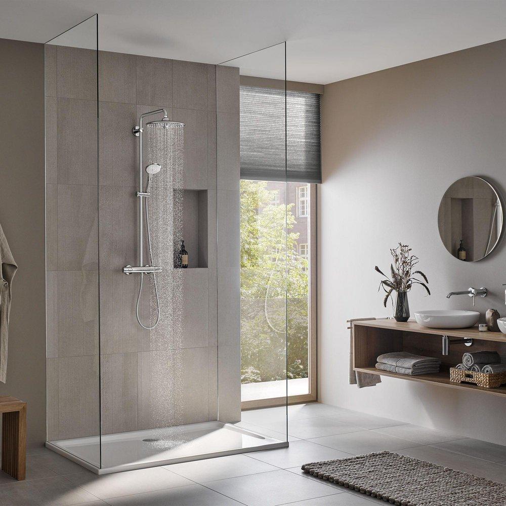 GROHE StarLight Chrome Two Handle Shower System 