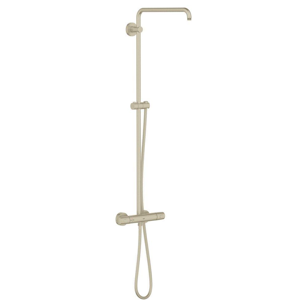 GROHE Brushed Nickel Infinity Finish Two Handle Shower System 